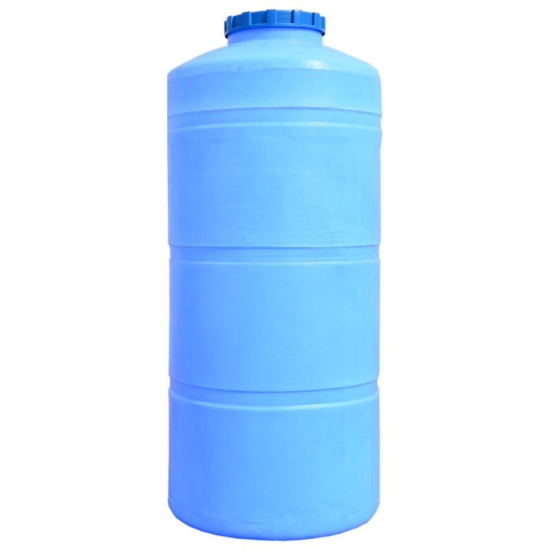 Бочка 750 л вузька вертикальна ВО ПБ блакитна Пласт бак